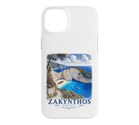 Zakynthos Navagio Beach Greece Vintage Travel Case for iPhone 14 Plus