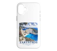 Zakynthos Navagio Beach Greece Vintage Travel Case for iPhone 16 Plus