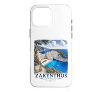 Zakynthos Navagio Beach Greece Vintage Travel Case for iPhone 16 Pro Max