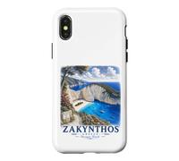 Zakynthos Navagio Beach Greece Vintage Travel Case for iPhone X/XS