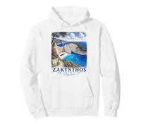 Zakynthos Navagio Beach Greece Vintage Travel Pullover Hoodie
