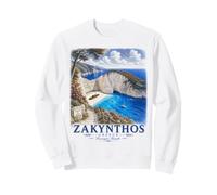 Zakynthos Navagio Beach Greece Vintage Travel Sweatshirt