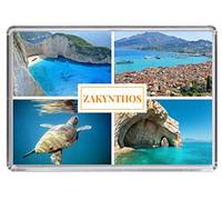 Zakynthos Zante Greece Ionian Islands Souvenir Acrylic Fridge Magnet (Standard: 70x45mm), 7 x 4.5cm