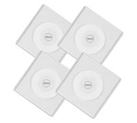 zalalti 4 Pcs Acrylic Square White Waterproof Illuminated Coasters Colorful Lighted Drink Coasters for Parties Weddings