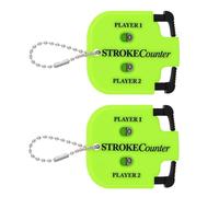 ZALAOR 2 PCS Golf Stroke Counter - Mini Golf Score Keeper with Clicker for 2 Players - Handy Portable Golf Counter Clicker with Key Chain - Accurate Golf Shot Counter for Competitions and Games