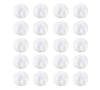 ZALAOR 20 PCS Suction Hooks for Bathroom - 2KG Heavy Duty Suction Cup Hooks - Reusable Shower Hooks for Inside Shower - Clear Suction Hook for Bathroom, Glass Window, Kitchen Hanging