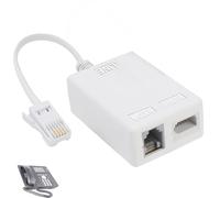 ZALAOR ADSL Filter Microfilter for Broadband Phone - BT Plug to ADSL RJ11 Connector Splitter for Modem, Router, Phone, Fax, Landline, WiFi - Noise Reduction Signal Stability