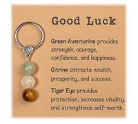 ZALAOR Crystal Keyring for New Beginnings - Good Luck Gifts for Women with Card - Inspirational Crystal Keychain for Family Friends - New Job Gifts for Graduation or Farewell