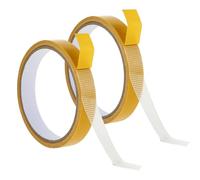 ZALAOR Double Sided Fabric Tape Heavy Duty - 2 Rolls Clear Carpet Hemming Tape - Strong Adhesive Mesh Mounting Tape for Clothes Curtains - No Sew Hemming Tape for DIY Home Office Crafts