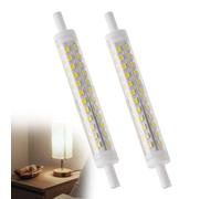 ZALAOR R7S Bulb 118mm LED Dimmable - 2 Pack 9W 3000K Warm White - J118 Energy Saving Linear Light Replacement for Halogen Lamps, Floodlights, Ceiling Lights, and Reading Uplighters [Energy Class A]
