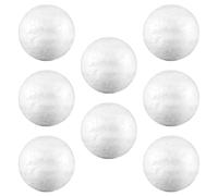 zalati 100 Pieces 2.5cm DIY Christmas Decoration Foam Ball White Solid Polystyrene Foam Ball，School Projects and Easter Party Decoration