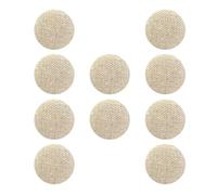 zalati 10x Round Fabric Buttons Covered Beige 2cm for DIY Crafts Decor Scrapbooking Sewing Cardmaking, and Other Art & Creative Projects
