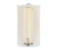zalati 1Pcs Battery Converter Adapter Case White Size Type LR20 3 AA to D Three No.5 Battery to No.1 Battery Converters 3501b Parallel 1.5v