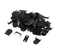 zalati 20 Sets No-Sew Hook Eye Closures Metal Skirt and Trouser Fastener - Black
