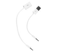 zalati 3.5mm Male To USB 2.0 Female Converter Extension Adapter Cable + 3.5mm Male Jack/Plug to USB 2.0 Male Data Charge Cable MP3 Aux Audio Plug Converter Cable for MP3/MP4 PC