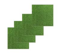 zalati Artificial Grass Rug 4pcs Miniature Moss Simulation for Dollhouse Garden Ornament DIY Decoration - 6" x 6"