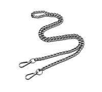 zalati Bag Strap Shoulder Bag Chain with Metal Snap Hooks for DIY Purse Making Replacement - 1.2 m, Black
