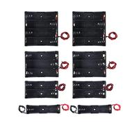 zalati Battery Holder 8pcs 1/2/3/4 Slots 3.7-14.8V Case with Connect Lead for 18650 Battery