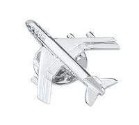 zalati Brooch Badge Pin Airplane Fighter Model Jet Plane Style for Silver