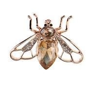 zalati Brooch Pin Cute Bee Animal with Rhinestone for Decor Jewelry
