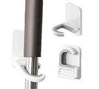 zalati Broom Holder 3pcs Mop Hanger 3M Self Adhesive Wall Mounted Tools Organizer for Garden Kitchen Garage Pool