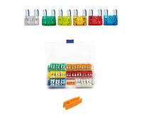zalati Car Fuses 120pcs Flat Blade Blade Fuses with 1pcs Fuse Puller & Storage Box for Car Motorhome Truck Motorcycle - 5A-30A, Mini Size