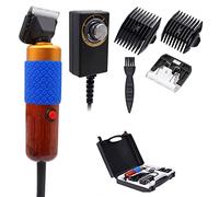 zalati Carpet Clipper Washer Sweeper Tufting Trimmer Kit 2pcs Limit Comb 6 Gears Adjustable Speed/Low Noise for Tufting Making DIY Rug & Crafts - 200W, Wood Handle