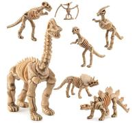 zalati Dinosaur Fossil Skeleton 12pcs Dinosaur Fossil Toy Figure Dino Bone for DIY Educational Toys Scens Decoration