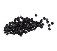 Zalati Doll Noses Solid - 100pcs Plastic for Needle Felting Bear Dolls Toy - Black, 6mm/ 0.24inch