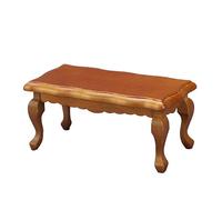 zalati Dollhouse Tea Table 1:12 Miniature Wave Coffee Table End Table Model for Displaying the Mini Drinks Foods Decoration