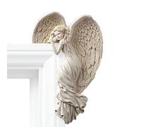 zalati Door Frame Angel Pattern Decor Resin Wall Sculpture Decorative Ornaments for Living Room, Bedroom, Office - Right