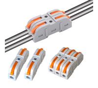 zalati Electrical Wire Connectors 20pcs SPL-1 Lever Nut Wire Terminal with Free Combination to More Ports for Quick Electrical Cable Connetion