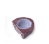 zalati Feeding Bowl Food Dish with Suspension Type for Lizard Chameleon Spider Crested Gecko Reptiles Pet - Brown