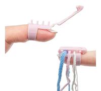 zalati Finger Splitter 4pcs Sweater Knitting Tool Yarn Guide Separate Needle Accessories for Knitting Craft - Multicolor