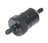 zalati Fuel Petrol Diesels Filter Aluminium Inline Universal Oil Filter Oil Cup 8mm 5/16 Copper Filter Element Retrofit Accessories for Motorcycle - Black