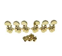 zalati Guitar Tuner 6pcs Tuning Keys Locking String Tuning Pegs Sealed Machine Heads 3 Left 3 Right for Electric Guitar or Acoustic Guitar - Golden