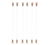 zalati Hair Extensions Hook, 4 Pairs Fish Line With Hook For Hairpieces String - XS, S, M, L