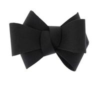 zalati High Heel Shoe Ribbon 2pcs Bow Butterfly Simple Plain Bridal Shoes Decorative Shoe Charms Accessories - Black