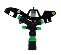 zalati Impact Sprinkler Head 360° Rotation with 4 Watering Spray Nozzle for 1 inch Connection Waterpipe Garden Greening, Agricultural Irrigation