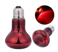 zalati Infrared Heat Lamp 2pcs 220V Basking Spot Heat Light Bulb for Reptiles - Red