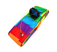 zalati Kite Tube Tail 10M/ 32.8Feet Windsock with Rainbow Style for RC Drone, Kite, Air Show, Aerobatic Flight