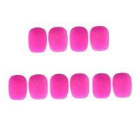 zalati Lapel Headset Windscreen 10pcs Mini-size Microphone Windscreen - Rose Red