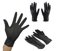 zalati Latex Gloves 3 Pair Hair Dye Gloves Reusable Hand Protection for Salon Household Cleaning Multiuse - L size
