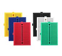 zalati Mini Breadboards 6pcs 170 tie-points Small Solderless Prototype Kit Compatible with Arduino Raspberry rasp Pi Proto Project