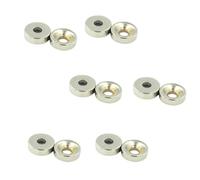 zalati Neodymium Magnets 12pcs NdFeB Strong Magnet for Arts, Crafts, Hobbies, Science Home and Office - Round with Hole