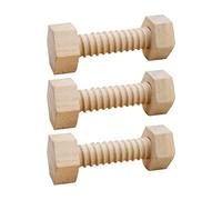 zalati Nut and Screw Wooden Unfinished Toy Child Learning Educational Toy for DIY Making Children Kids Toddler