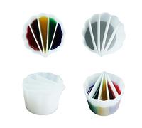 zalati Palettes Cups Split Cups Silicone Pouring Paint Bottle Reusable Dividers for DIY Painting Fluid Art - 5 Channels