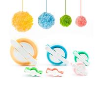 zalati Pompom Ball Maker 6pcs/ Sizes Pom Pom Fluff Ball Making Tool Set for Knitting Craft