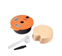 zalati Refillable Coffee Capsules with 50pcs Disposable Paper Filter for Tassimo Machine Reusable Coffee Pod