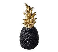 zalati Resin Pineapple Statues Ornaments Decorative Handicrafts for Home, Office, Photography Studios, Theme Party Decoration - Black